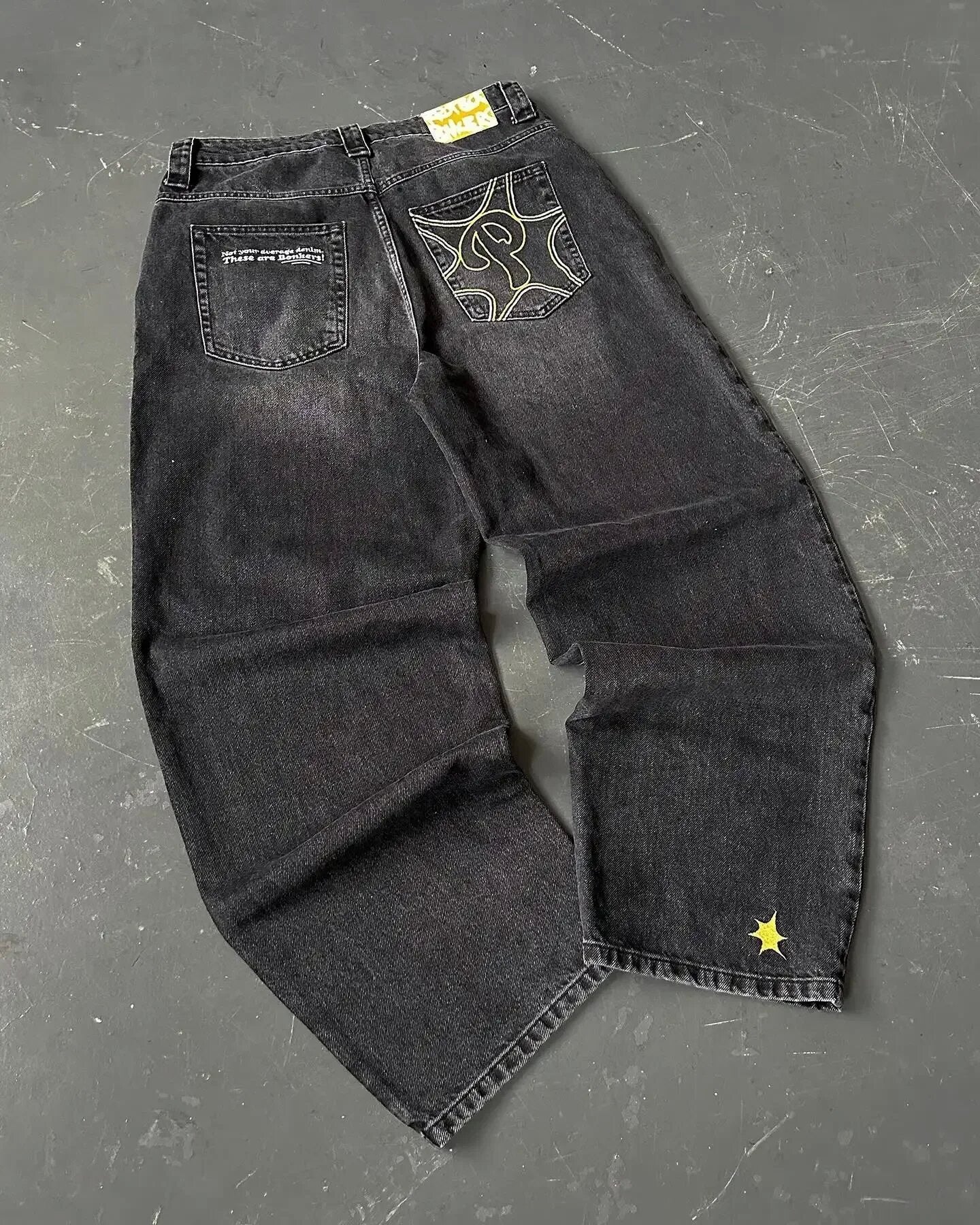 High Waist Wide Leg Cotton Jeans
