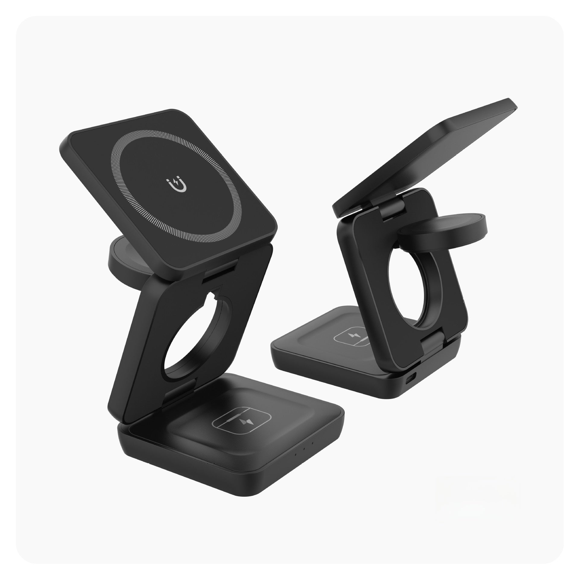 Multifunctional Foldable Magnetic Wireless Charger Phone Holder