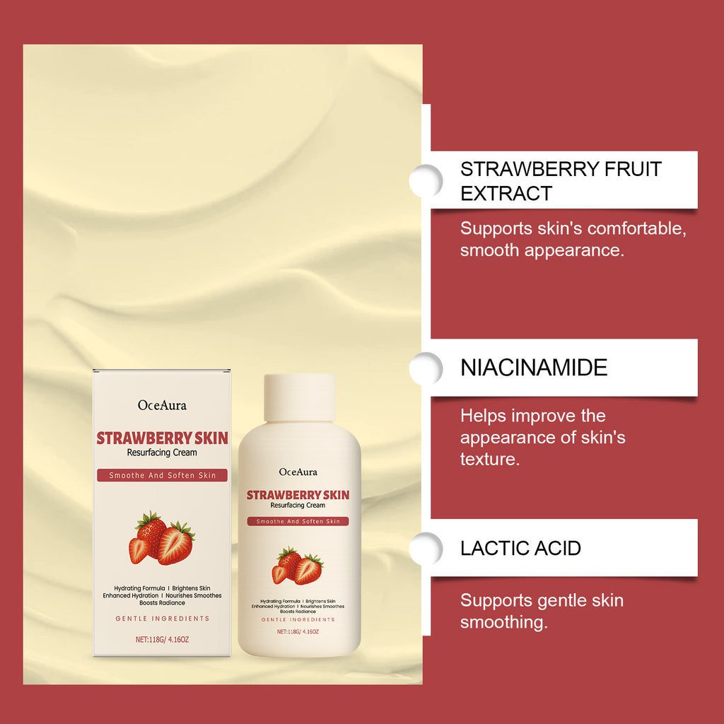 Strawberry Hydrating Body Cream for Dry Skin