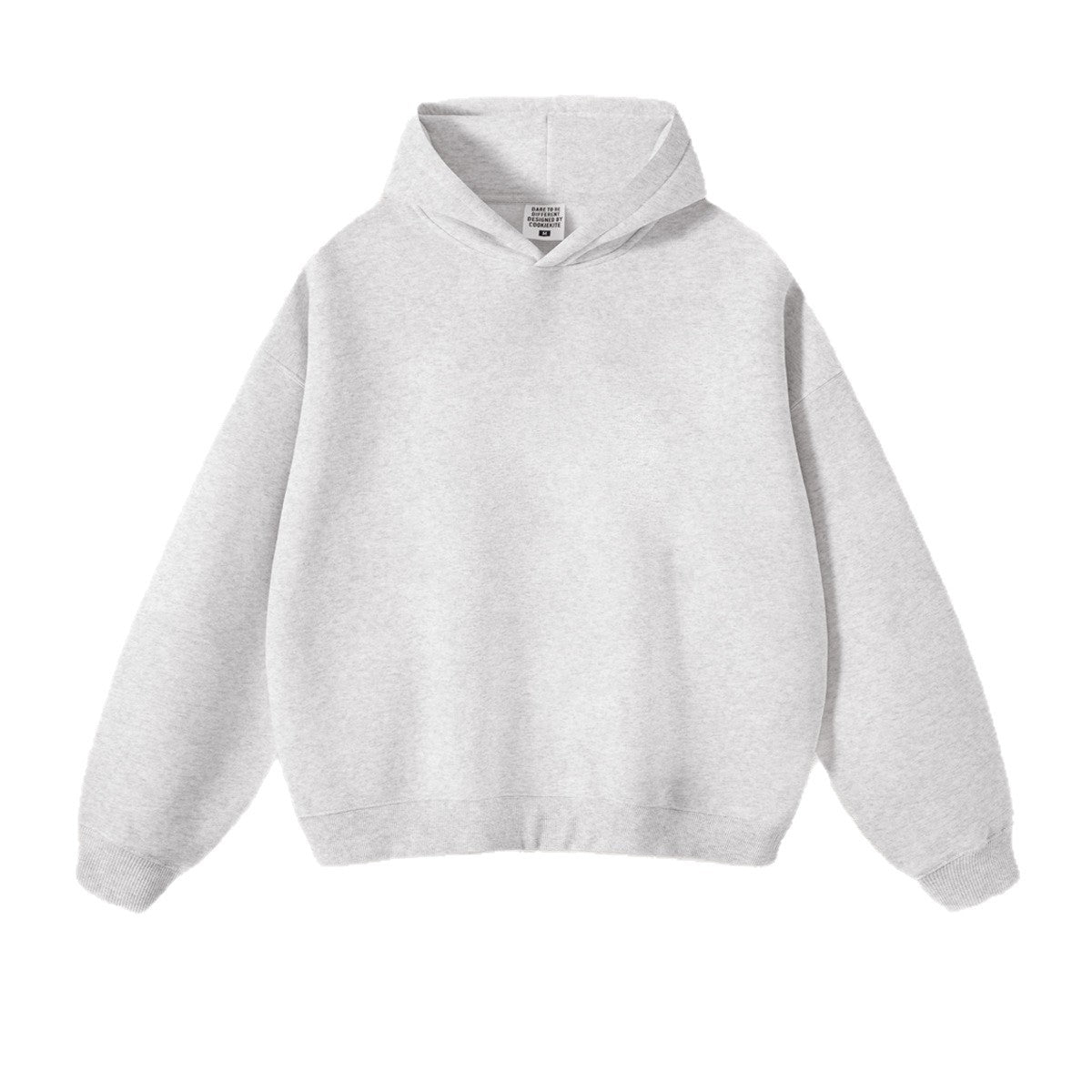 Solid color heavyweight hooded sweatshirt for men and women