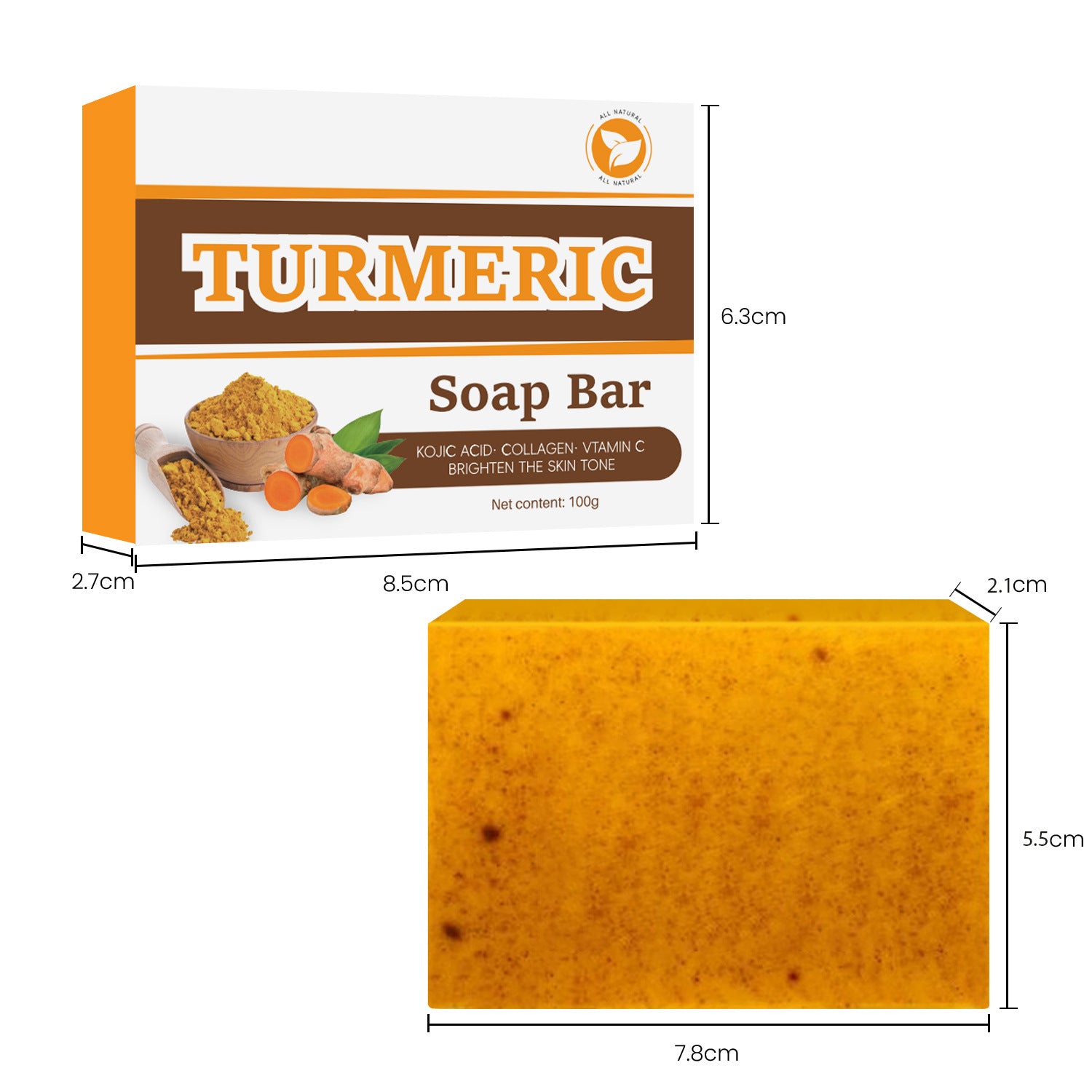 Turmeric Exfoliating Soap with Cleansing Mousse