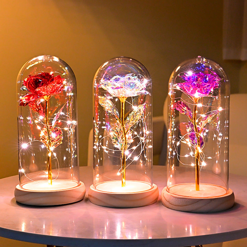 Eternal Flower Rose Gold Night Light