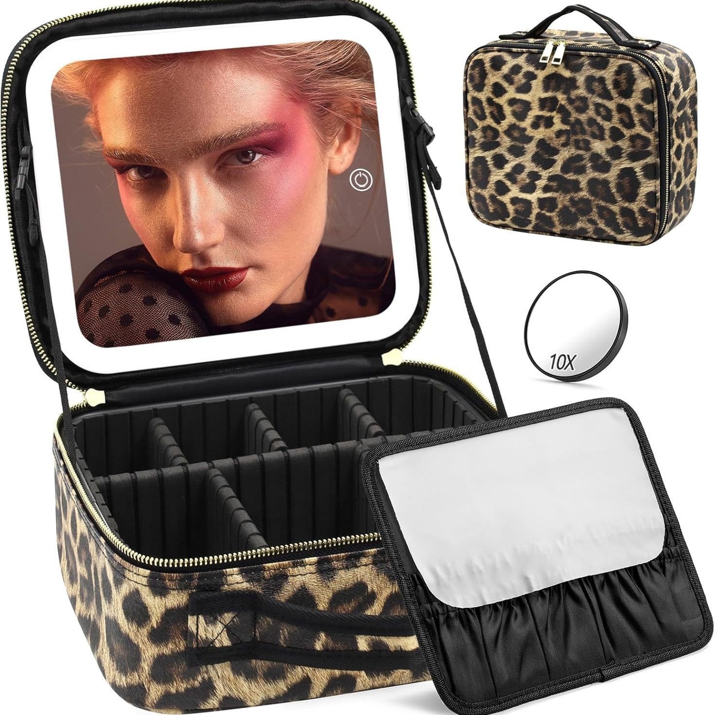 Cosmetic Box with Mirror and LED Light