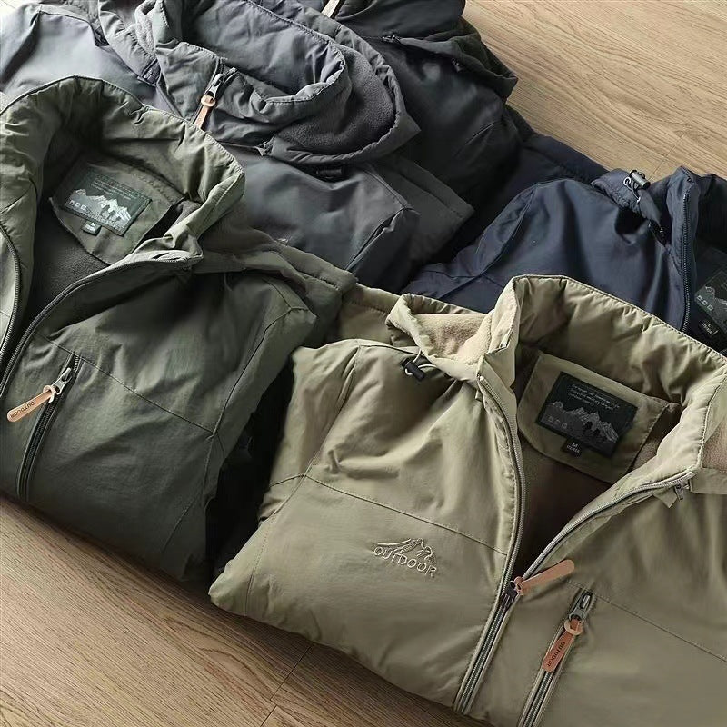 Mens Fleece Lined Outdoor Jacket