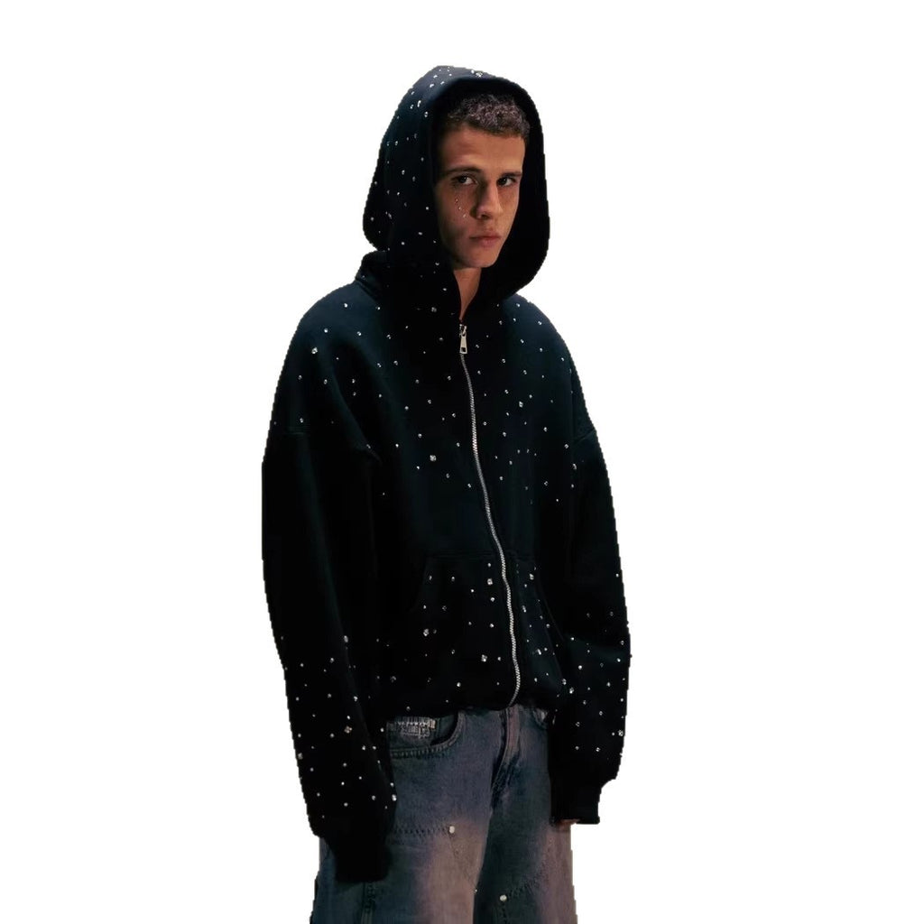 Polka Dot Hooded Sweatshirt