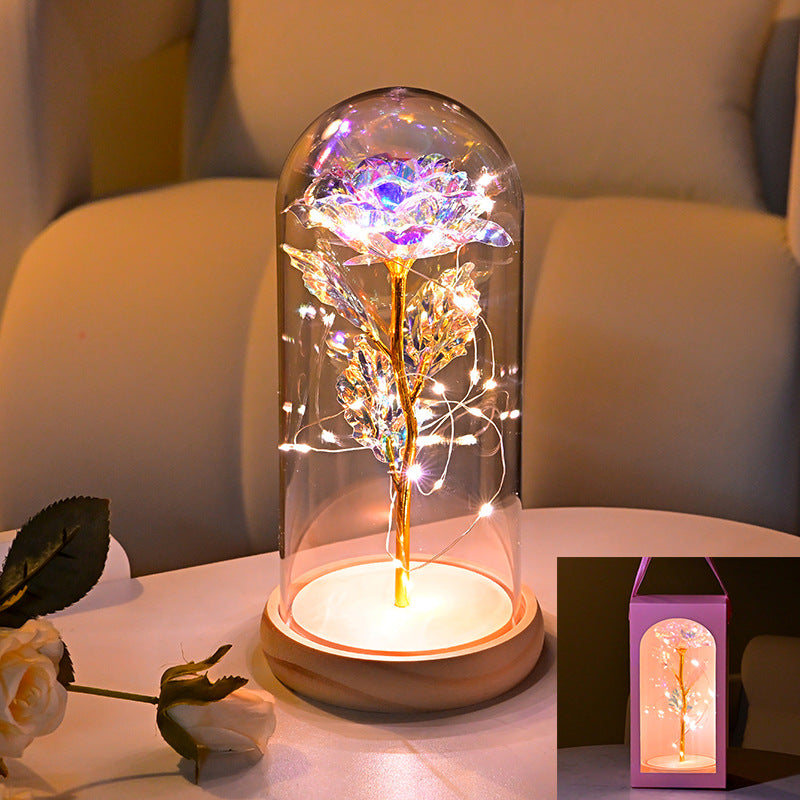 Eternal Flower Rose Gold Night Light