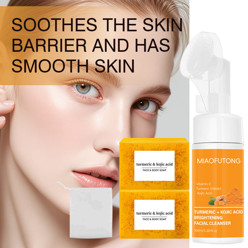 Turmeric Exfoliating Soap with Cleansing Mousse