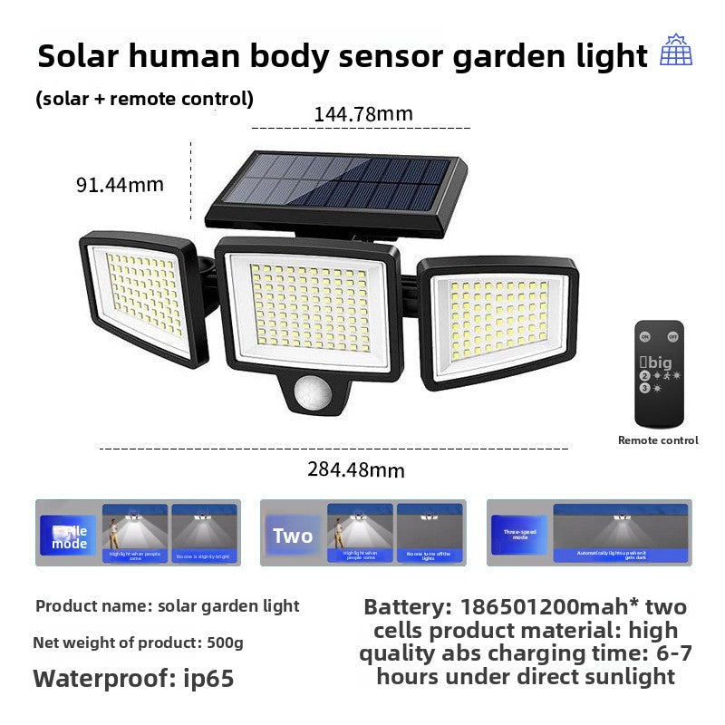 Smart Solar Powered Outdoor Garden Light