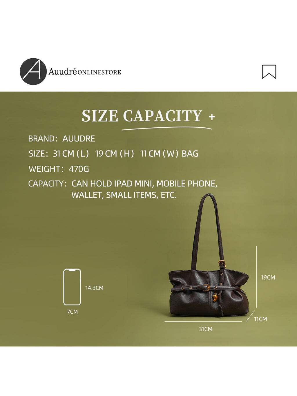 Retro Underarm Shoulder Bag for Women