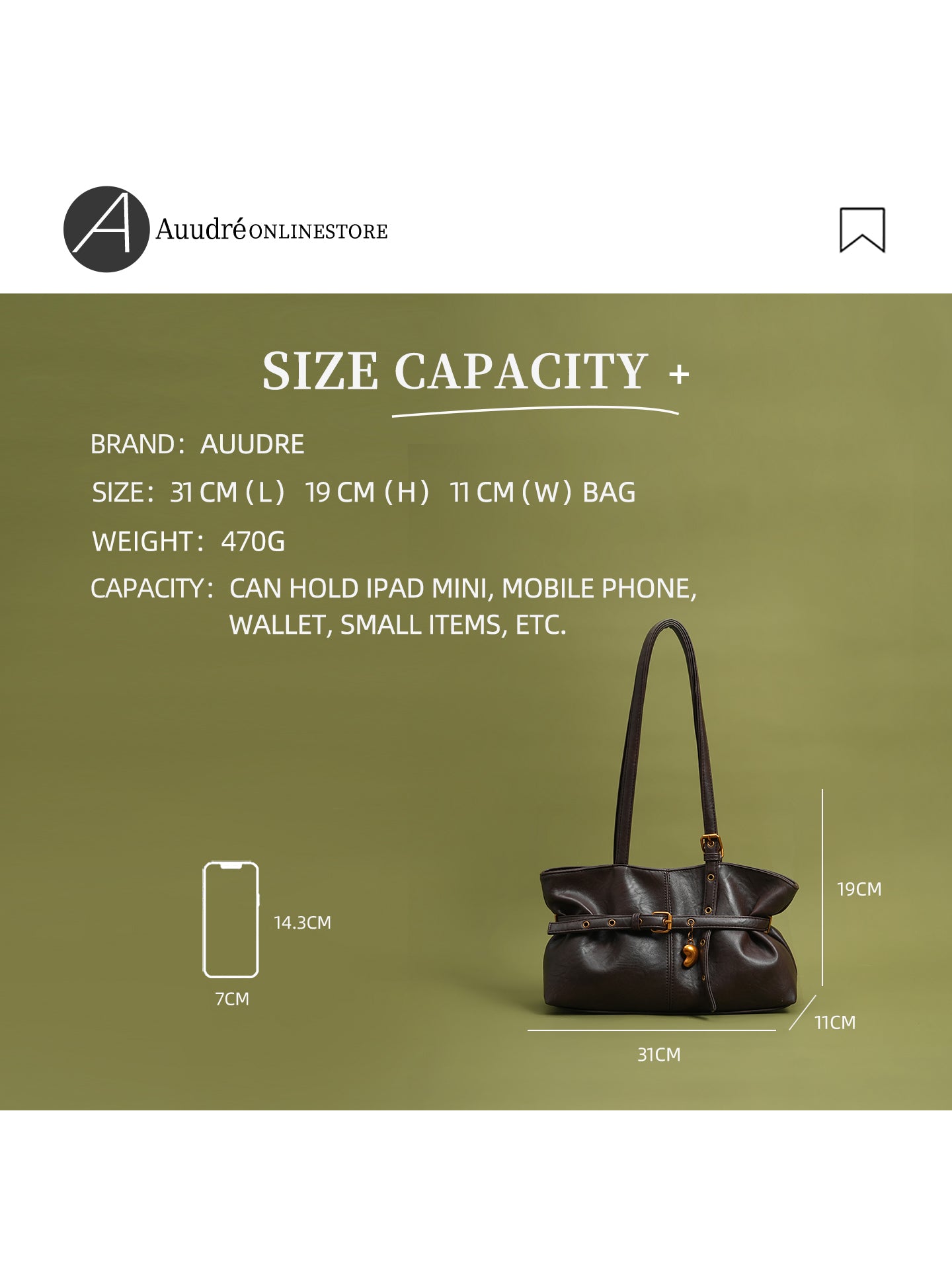 Retro Underarm Shoulder Bag for Women