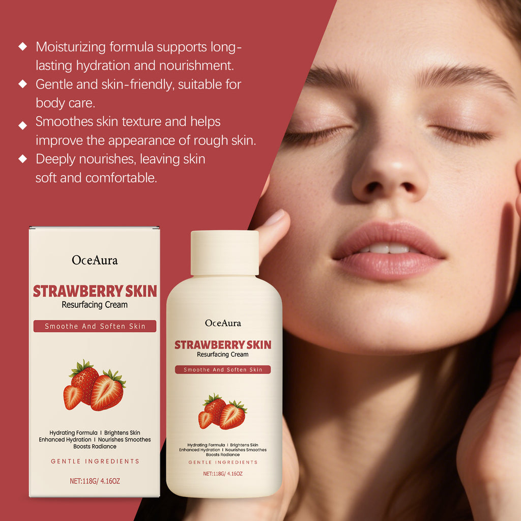 Strawberry Hydrating Body Cream for Dry Skin