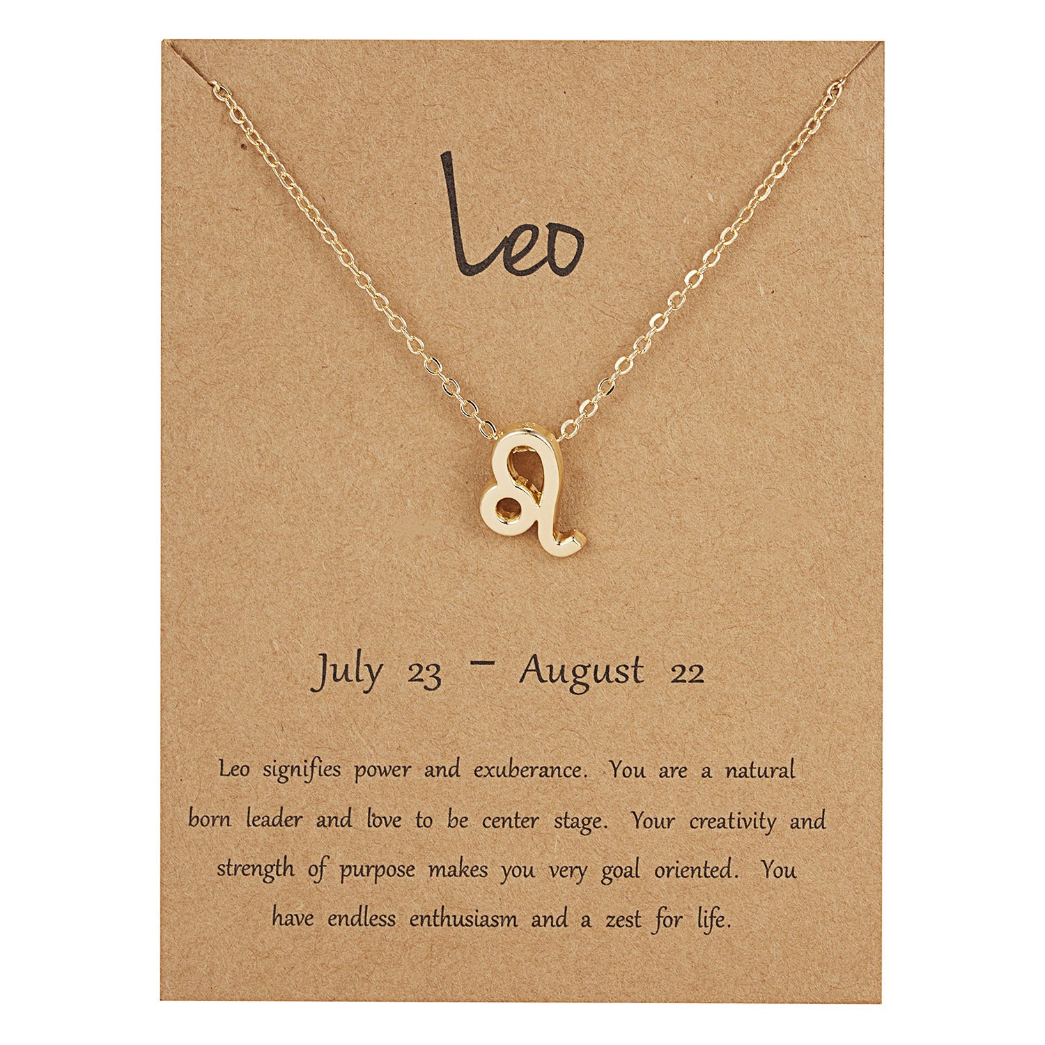 The 12 zodiac signs water diamond paper card necklace is a versatile collarbone chain