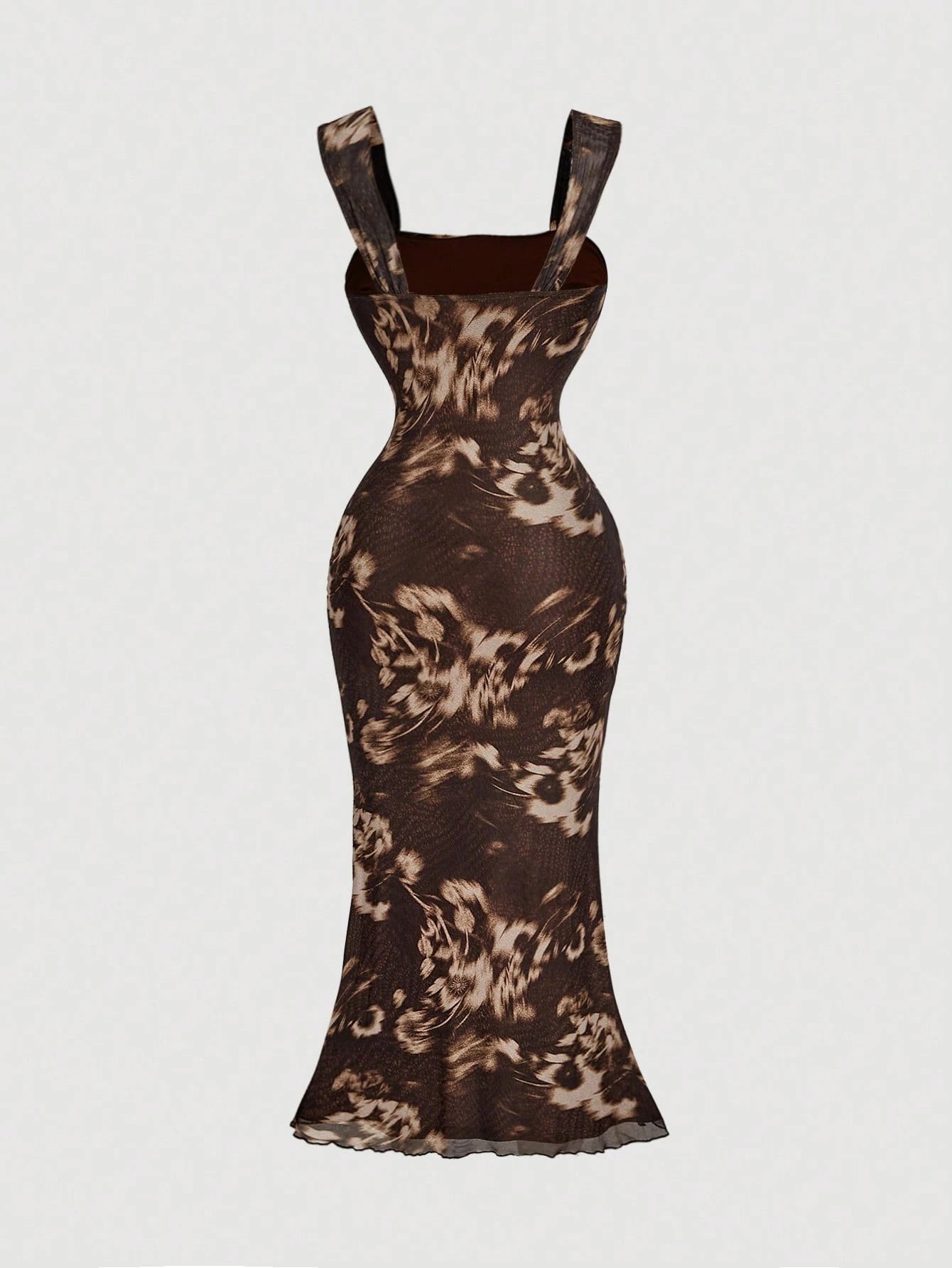 Blue and White Floral Dress