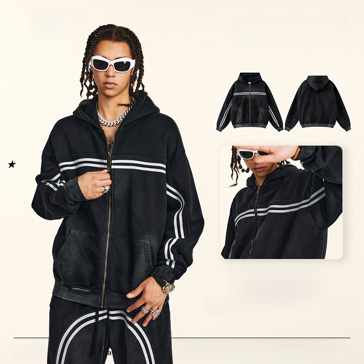 Hooded Sports Sweatshirt for Men