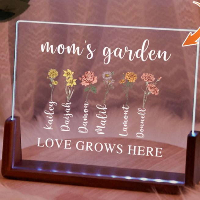 Customizable LED Engraved Home Decor Light