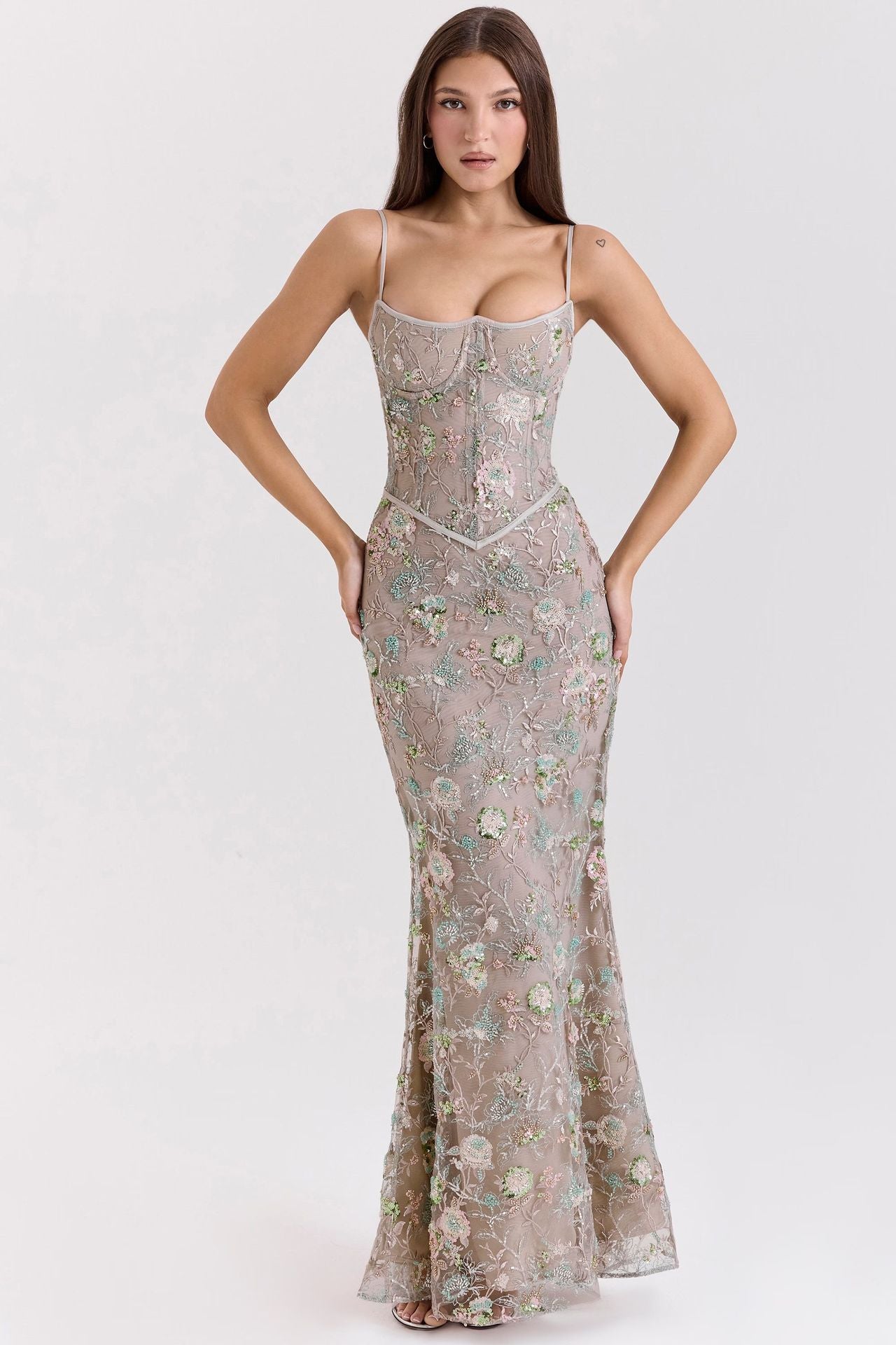 Elegant Backless Lace-up Dress