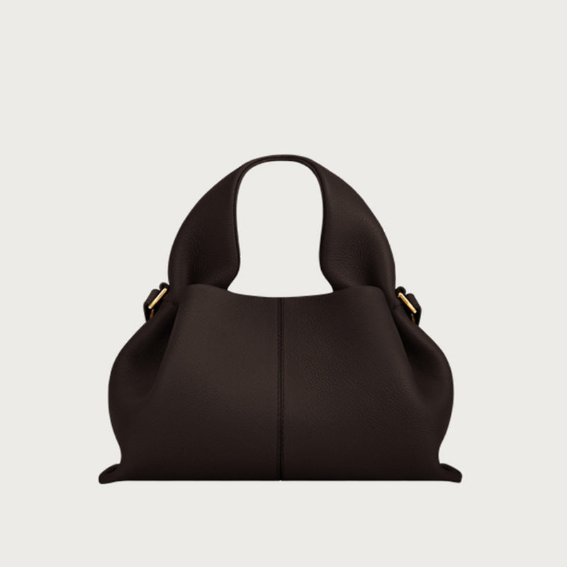 Polene Style Leather Crossbody Bag