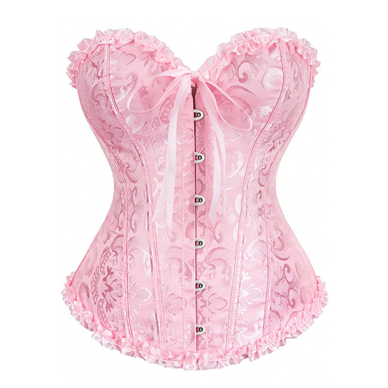 Adjustable Lace-Up Corset Top